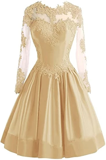 ANGELSBRIDEP Long Sleeves Homecoming Dress Vestidos De Festa Juniors Fashion Ap image 5