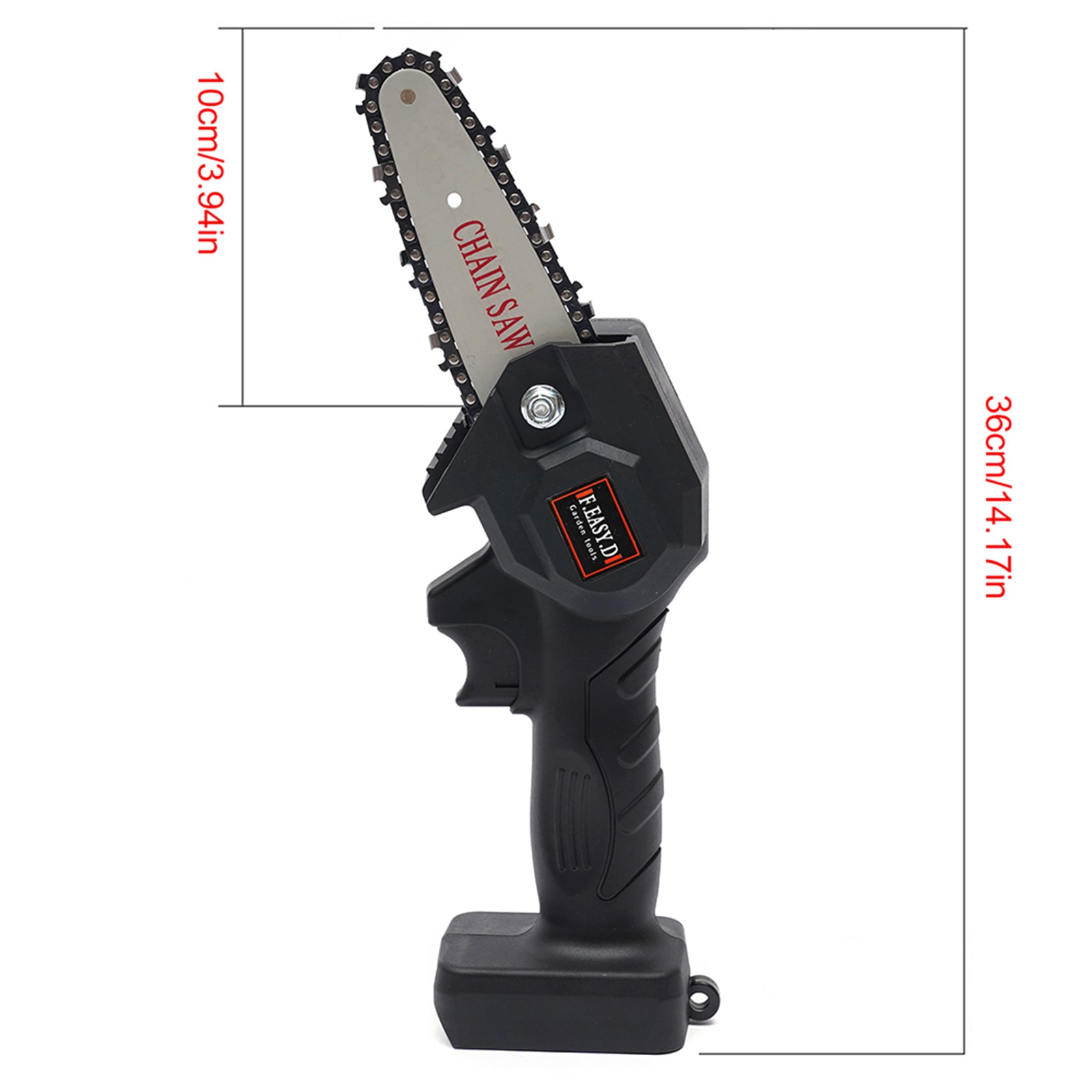 4" Electric Cordless Chain Saw 24V Small Mini Handheld Chainsaw Battery-Powered image 1