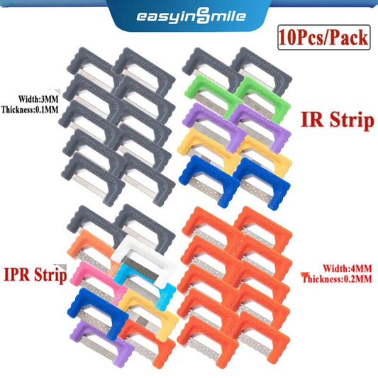 9 Size EASYINSMILE Orthodontic Interproximal Reduction Strips Dental IPR Kit Po image 0