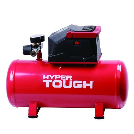 3 Gallon Oil Free Portable Air Compressor, 100PSI, Red image 0