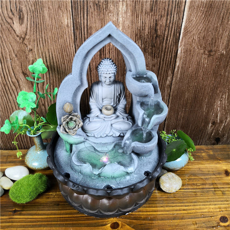 Indoor Air Humidifie Waterfall Fountain Office Tabletop Relaxation Fountain Vie image 4