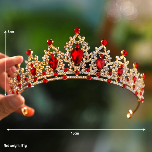 Itacazzo Bridal Headwear Gold-colour Luxurious Style Noble Ladies' Bridal Tiaras image 0