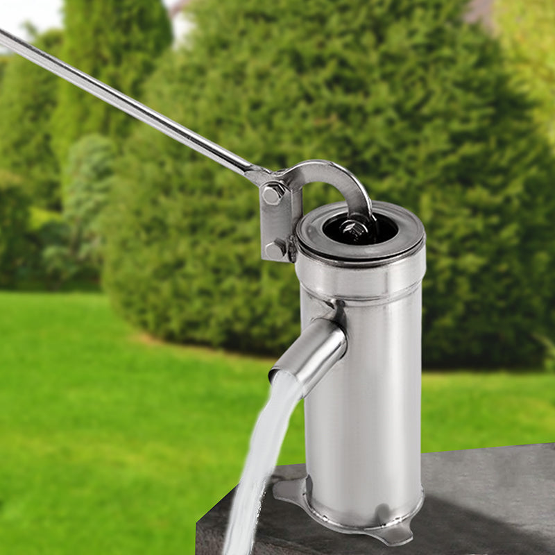 Stainless Steel Hand Cranked Well Water Pump Water Sucker Jet Absorber Suction image 2