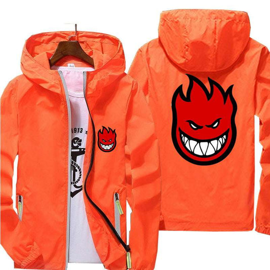 Ripper Spitfire Zombie Wheels Bomber Men Jacket Plus Size Thin Windbreaker Skin image 0