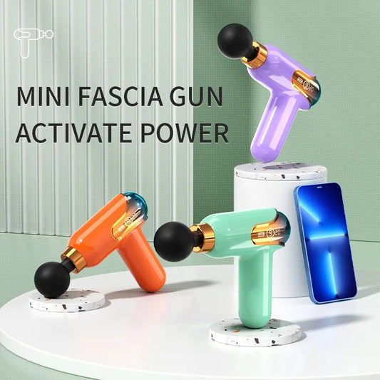 LCD Display Massage Gun Portable Electronic Massager Neck Massage Whole Body Ma image 0