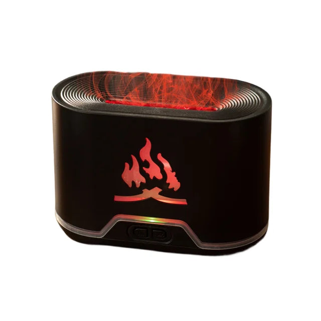 Remote Control USB Aromatherapy Diffuser,Simulated Flame Lamp,Air Humidifier image 1