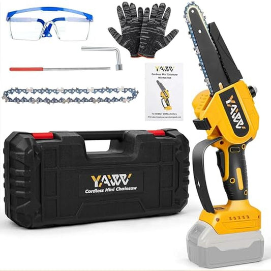 6" Cordless Mini Chainsaw Dewalt 20V Max-Compatible Brushless Motor 800W Power image 0