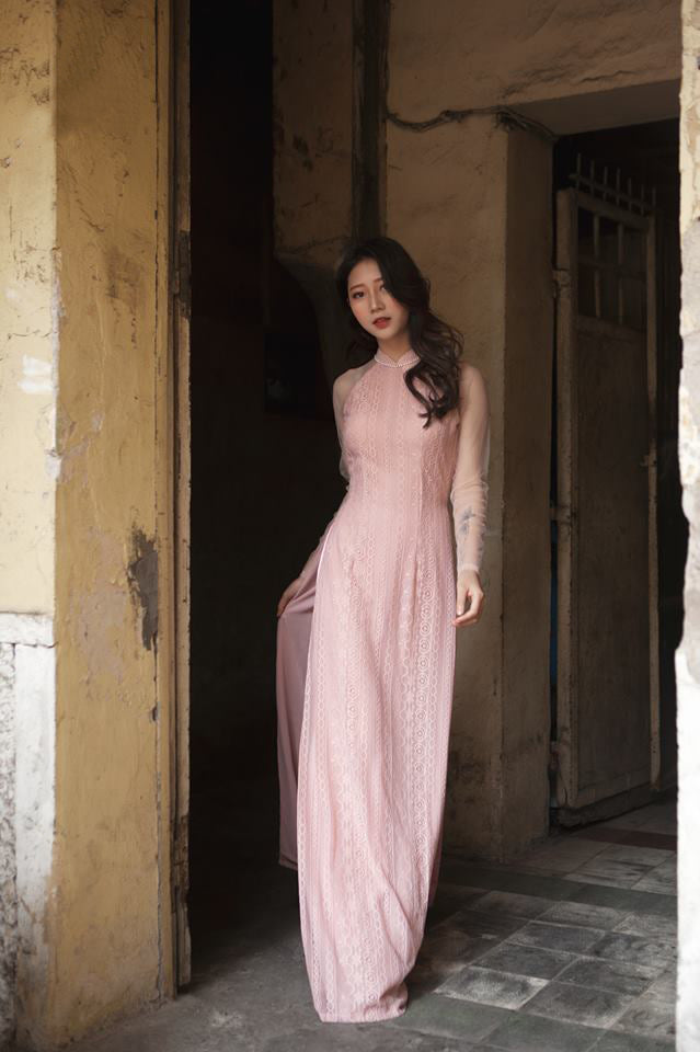 pink aodai vietnam clothing cheongsam aodai vietnam dress vietnamese traditiona image 4