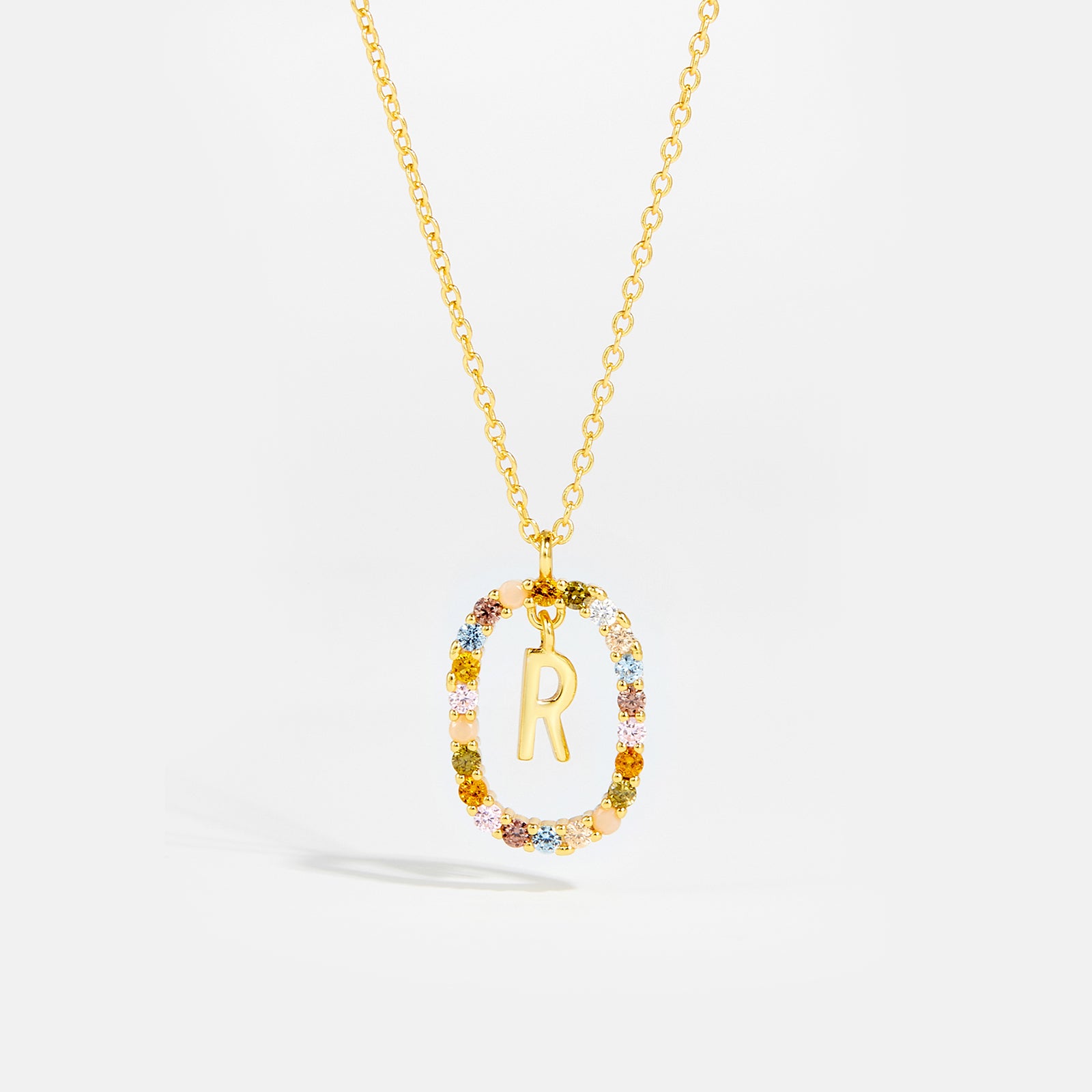 ANDYWEN 925 Sterling Silver Gold Letters A - Z  Initial M S C K Alphabet Penden image 6