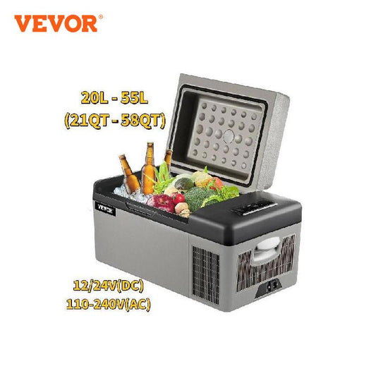 VEVOR 20L 22L 35L 45L 55L Car Refrigerator Mini Fridge Freezer Portable Compres image 0