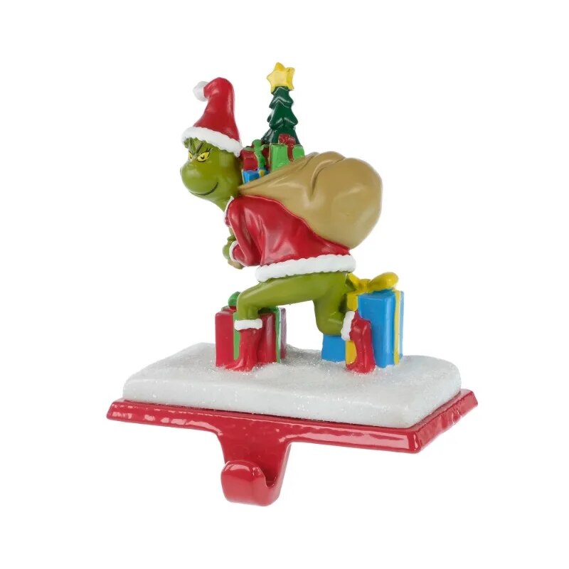 christmas Who Stole Christmas Metal Christmas Stocking Holder, Weighted, Green image 2