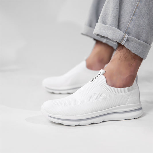 Men Sneakers Walking Shoes for Man Black Slip On Casual Shoes Athletic Lightwei image 0