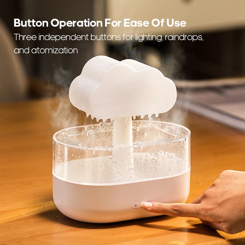 Cute 2024 2024 For Cloud  Diffuser Zen Raindrops Air Humidifier Essential Oil D image 4