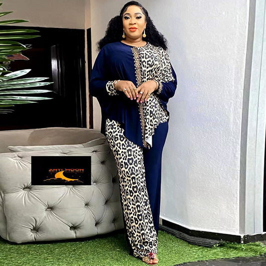 2 Piece Women Sets Dashiki African New Arrival Spring Autumn Matching Sets Two  image 0