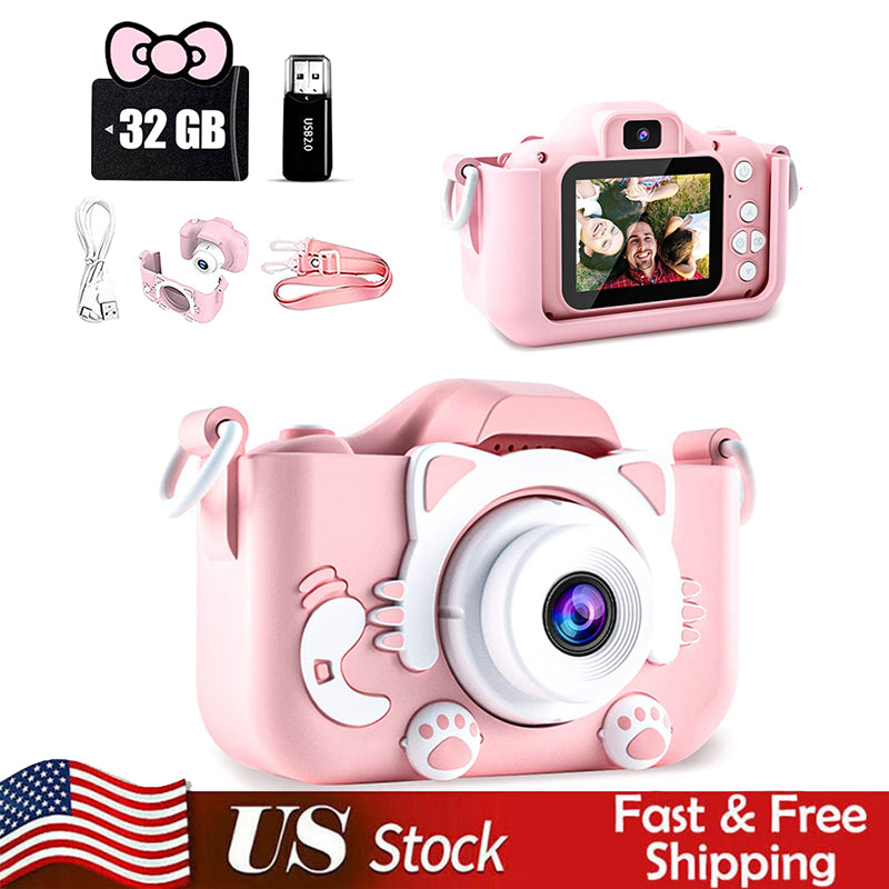 Kids Camera Toys Mini Camera Kids Digital Camera With Video Cartoon Soft Silico image 0