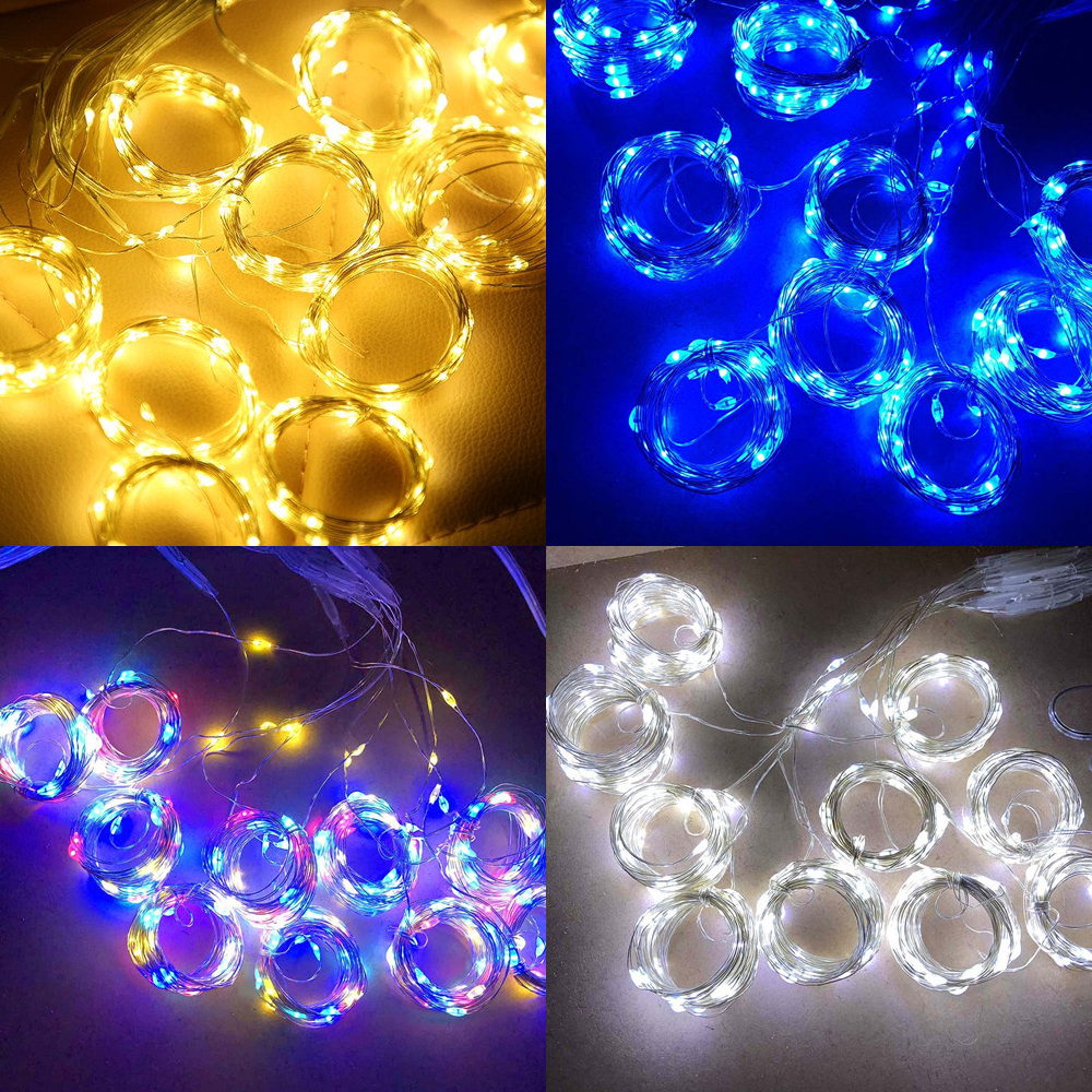 LED Curtain String Lights Christmas Garland Decor Fairy Light 8 Modes USB Remot image 7