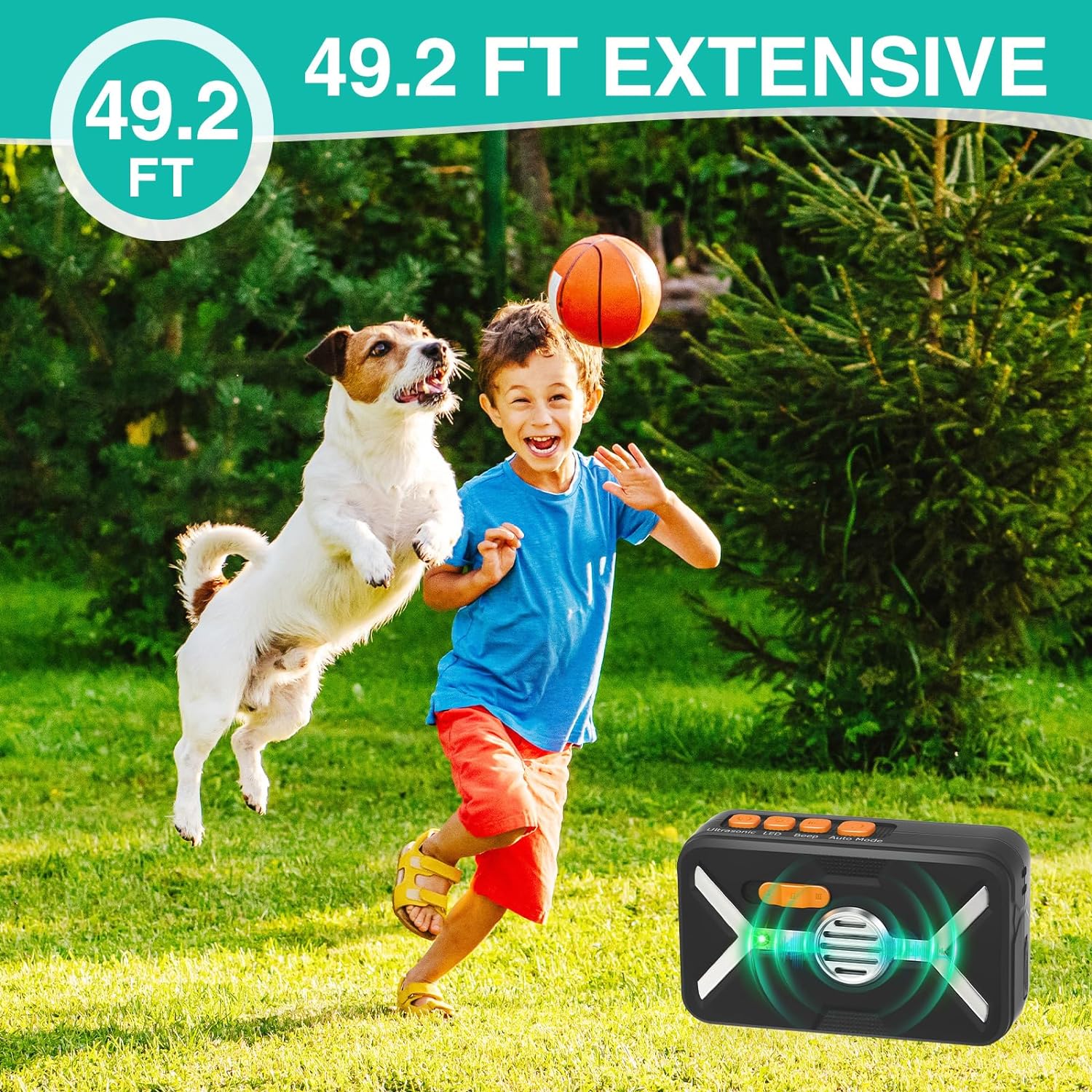 Dog Bark Deterrent Devices Anti Barking Device for Dogs Indoor Outdoor with 3 M image 4