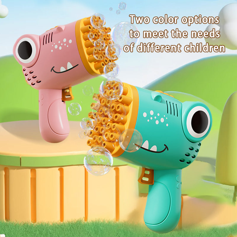 40 Hole Dinosaur Bubble Handheld Bubble Machine, Electric Bubble Gun, Outdoor W image 7