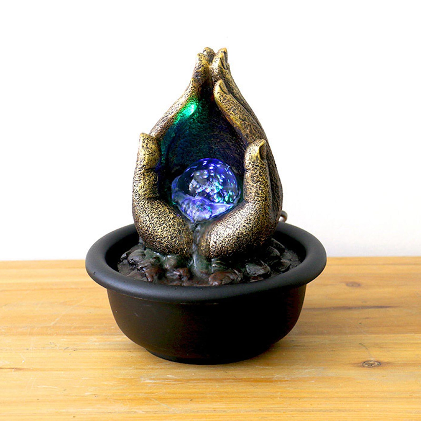 Feng Shui Tabletop Fountain EU 220V Adapter Stylish for Bedroom Decor Tabletop image 5