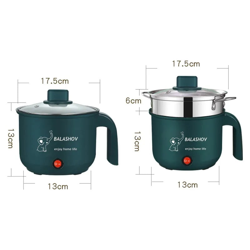 Electric Cooking Machine Household 1-2 People Hot Pot Single/Double Layer Multi image 6