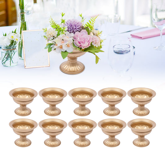 10pcs Baking Lacquer DIY Flower Trumpet Vase Tabletop Wedding Party Centerpiece image 0