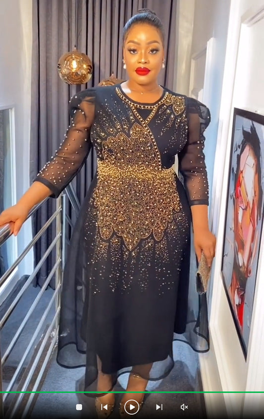 African Dresses for Women Africa Clothes Dashiki Ankara Turkey Outfits Gown Ele image 0