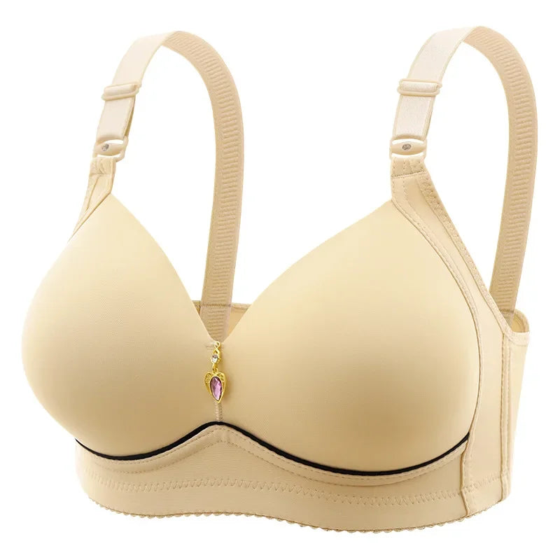Mom Brassiere Without Steel Ring Breathable Gathered Ladies Underwear Non-magne image 3