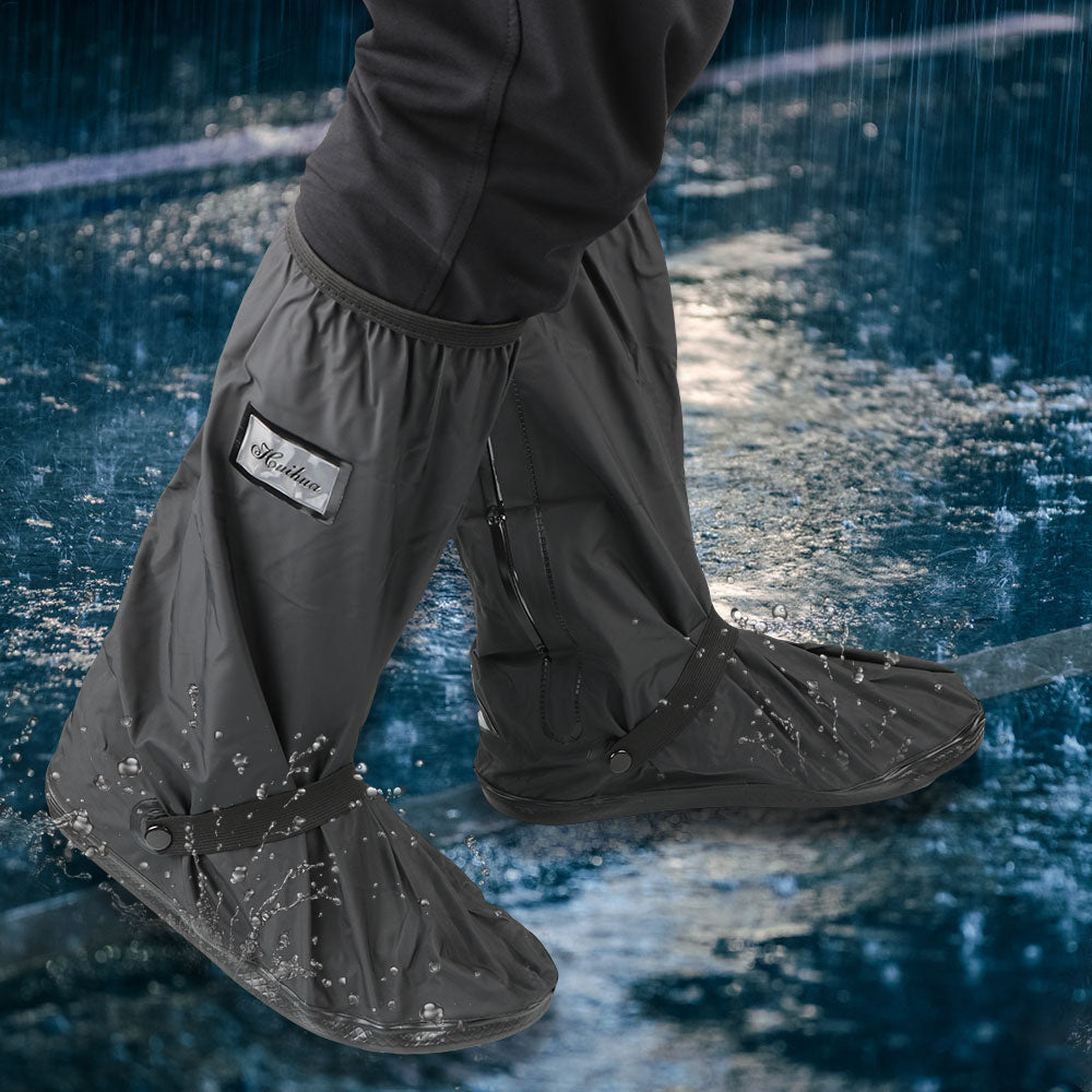 Reusable Motorcycle Scooter Dirt Bike Rain Shoes Cover Non-Slip Boot Covers Uni image 7