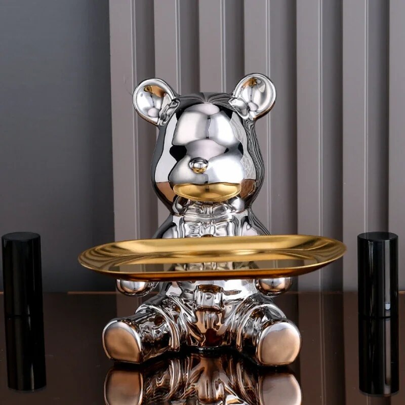 Light luxury ornaments, violent bear dolls small ornaments, living room TV cabi image 5