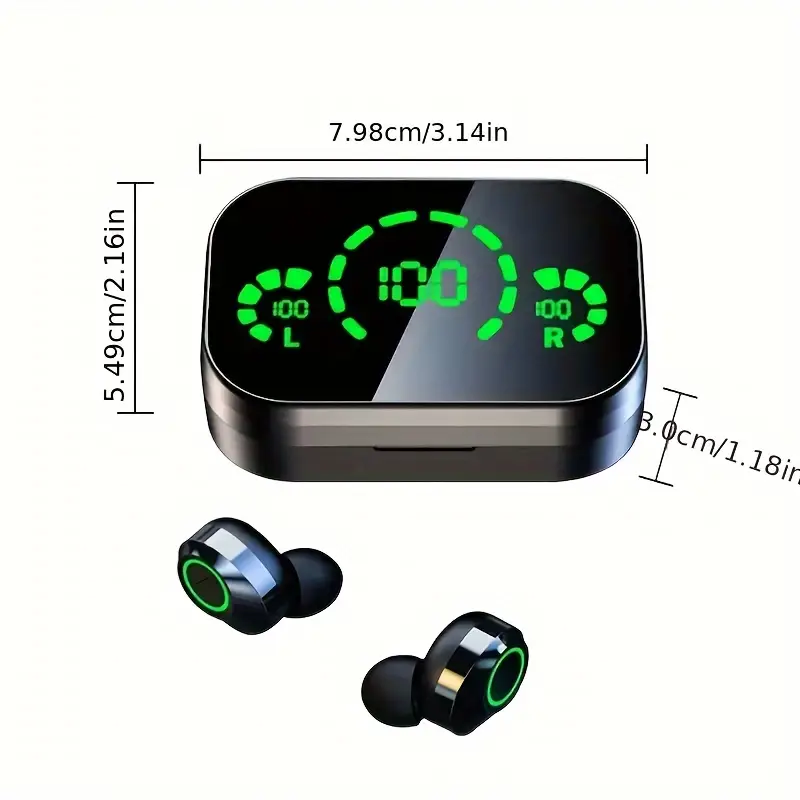 GREATWALL Wireless Headphones TWS Earphones Touch Control Noise Reduction Stere image 1