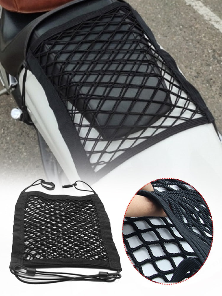 25x30cm Motorcycle Luggage Net Hook Hold Bag Bike Scooter Mesh Fuel Tank image 4