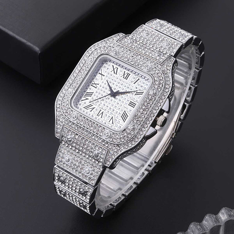 Fashion Mens Dainty Stainless Steel Watches Luxury Silver Quartz Wristwatch Men image 1