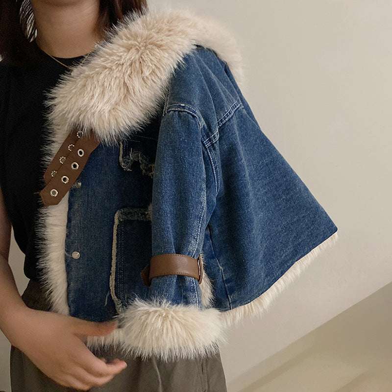 Kids Clothes Toddler Jacket 2023 Winter Coat Outerwear Girls' New Plush Polo Co image 5