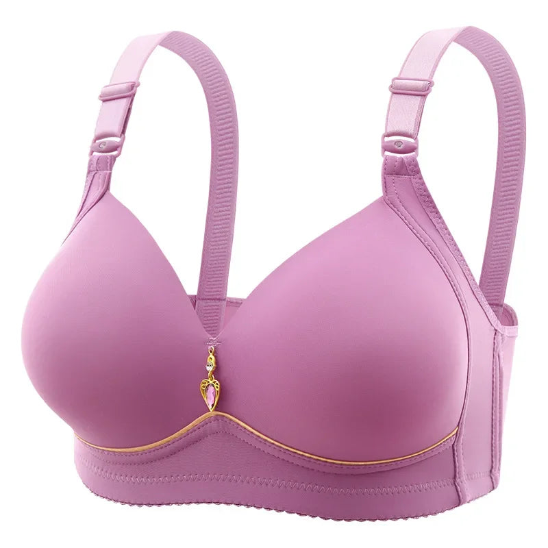 Mom Brassiere Without Steel Ring Breathable Gathered Ladies Underwear Non-magne image 5