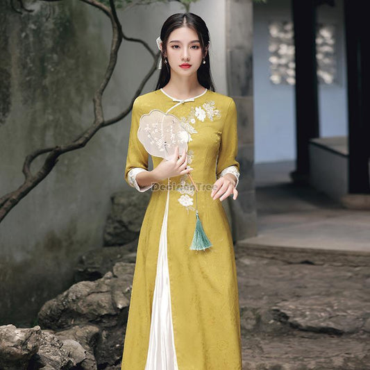 2024 aodai vietnam clothing cheongsam aodai vietnam dress vietnamese women trad image 0