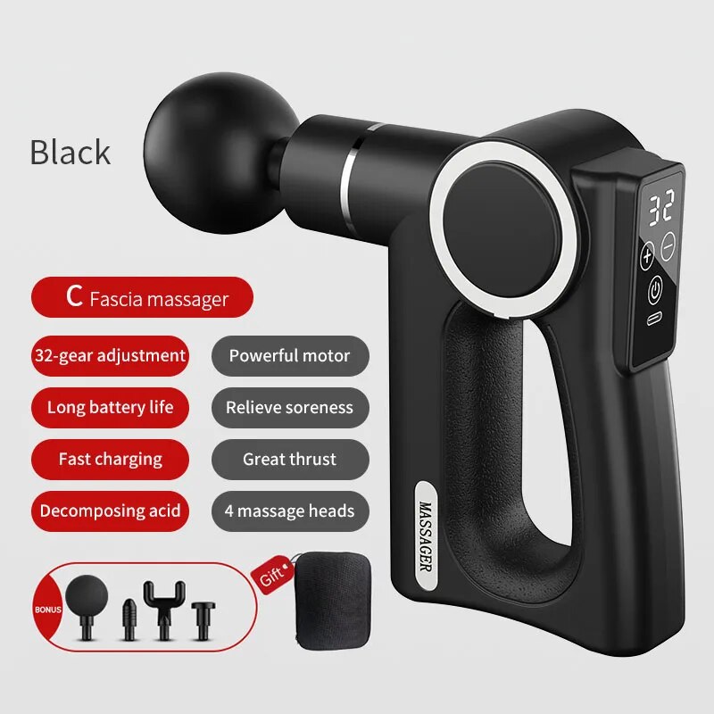 Mini Fascia Gun Vibration Massage Portable Small Massager Muscle Relaxation Bod image 6