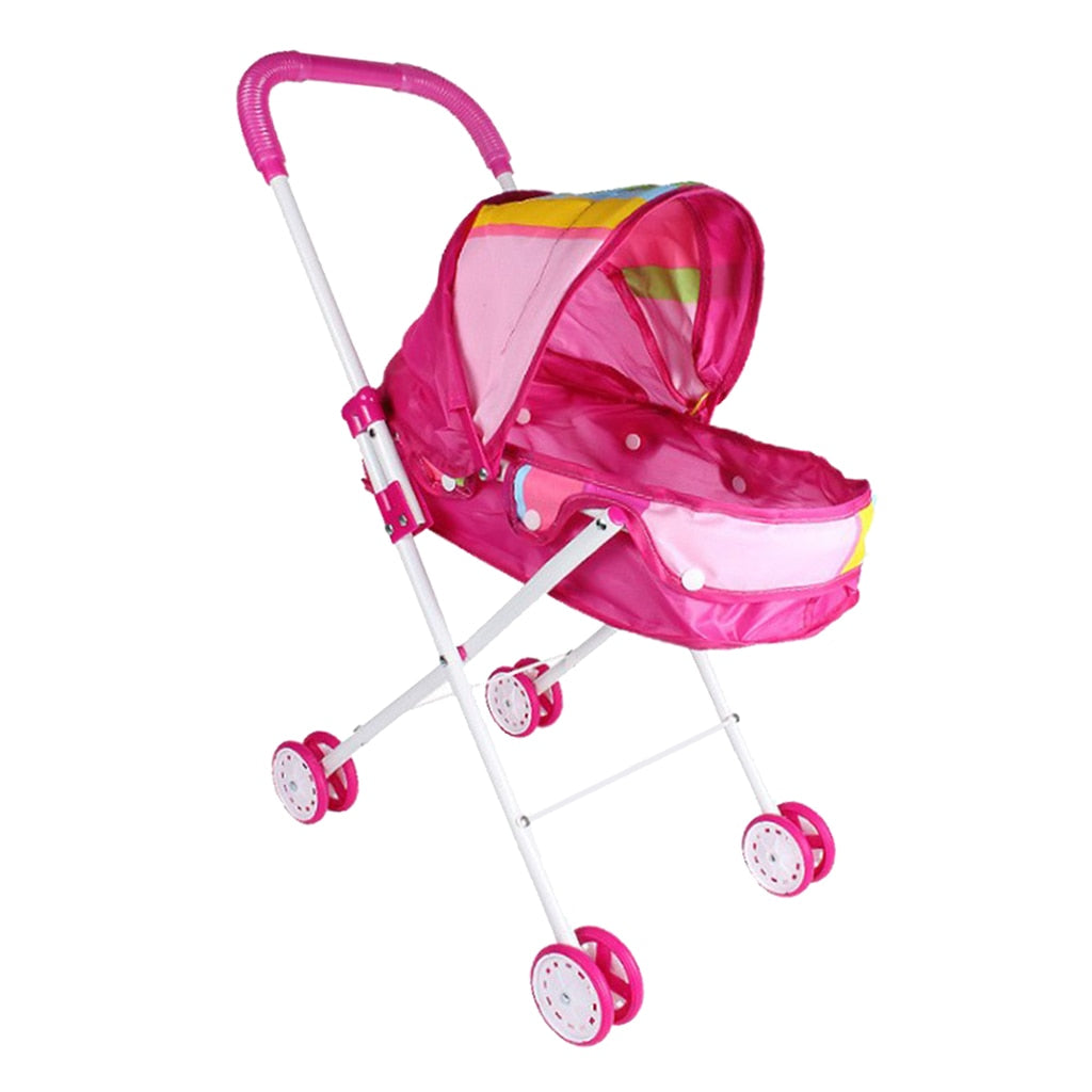 Portable Doll Stroller Applicable for 9-12inch Reborn Dolls or 25-30cm Baby Doll image 0