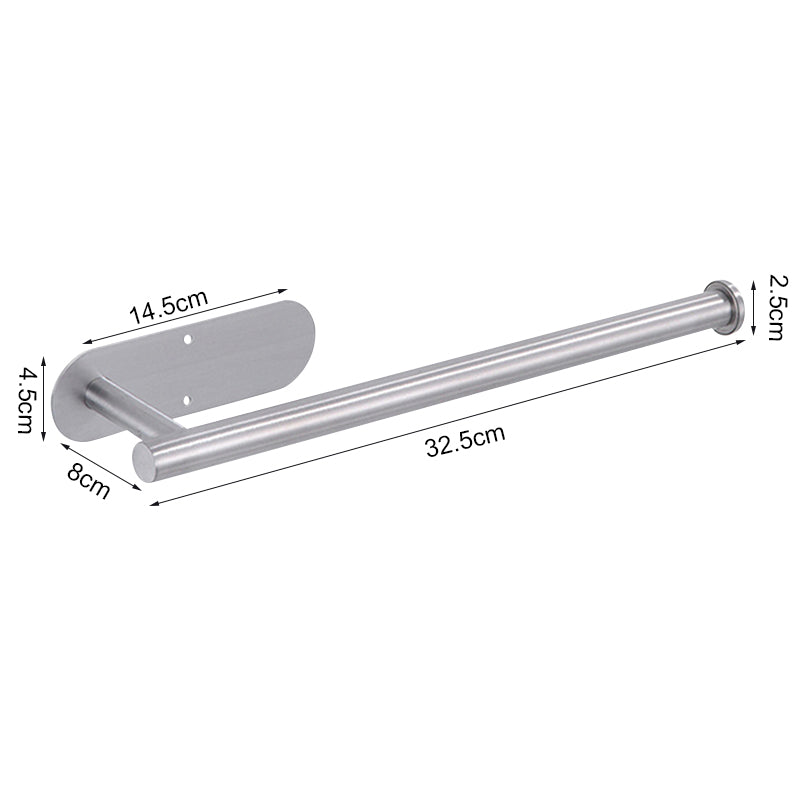 Stainless Steel Paper Towel Holder Adhesive Toilet Roll Paper Holder No Hole Pu image 7