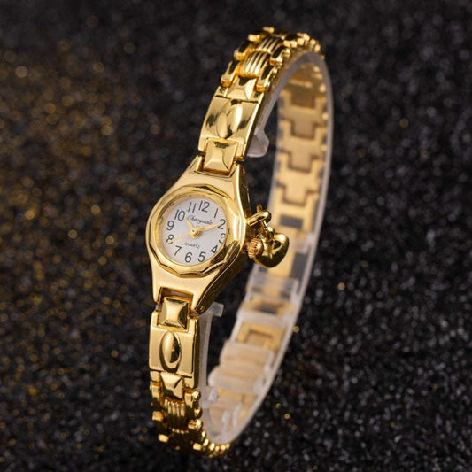 Simple Elegant Small Women's Watches Luxury Brand Gold Wrist Watches for Women  image 0