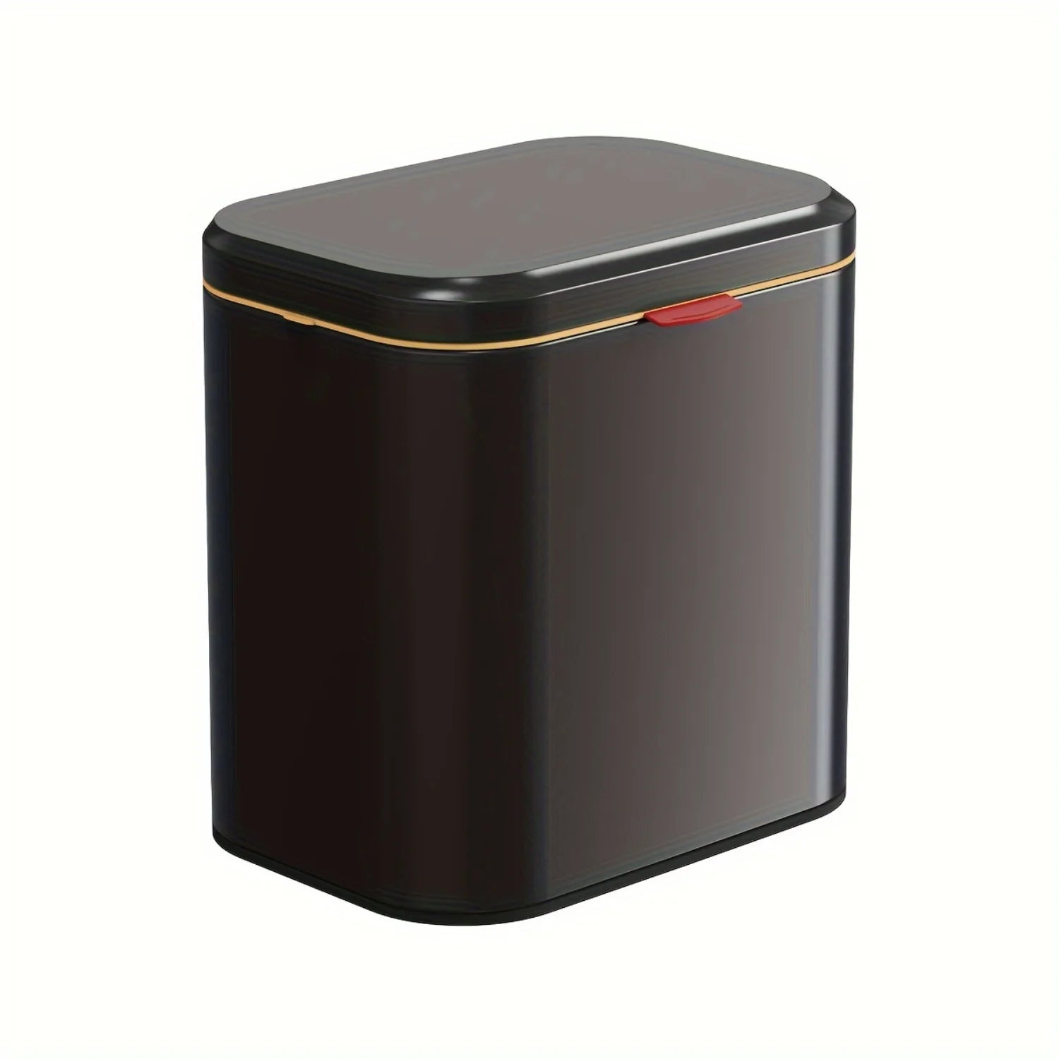 4L Stainless Steel Hanging Waste Bin with Lid - Wall Mounted Trash Can for Kitc image 2