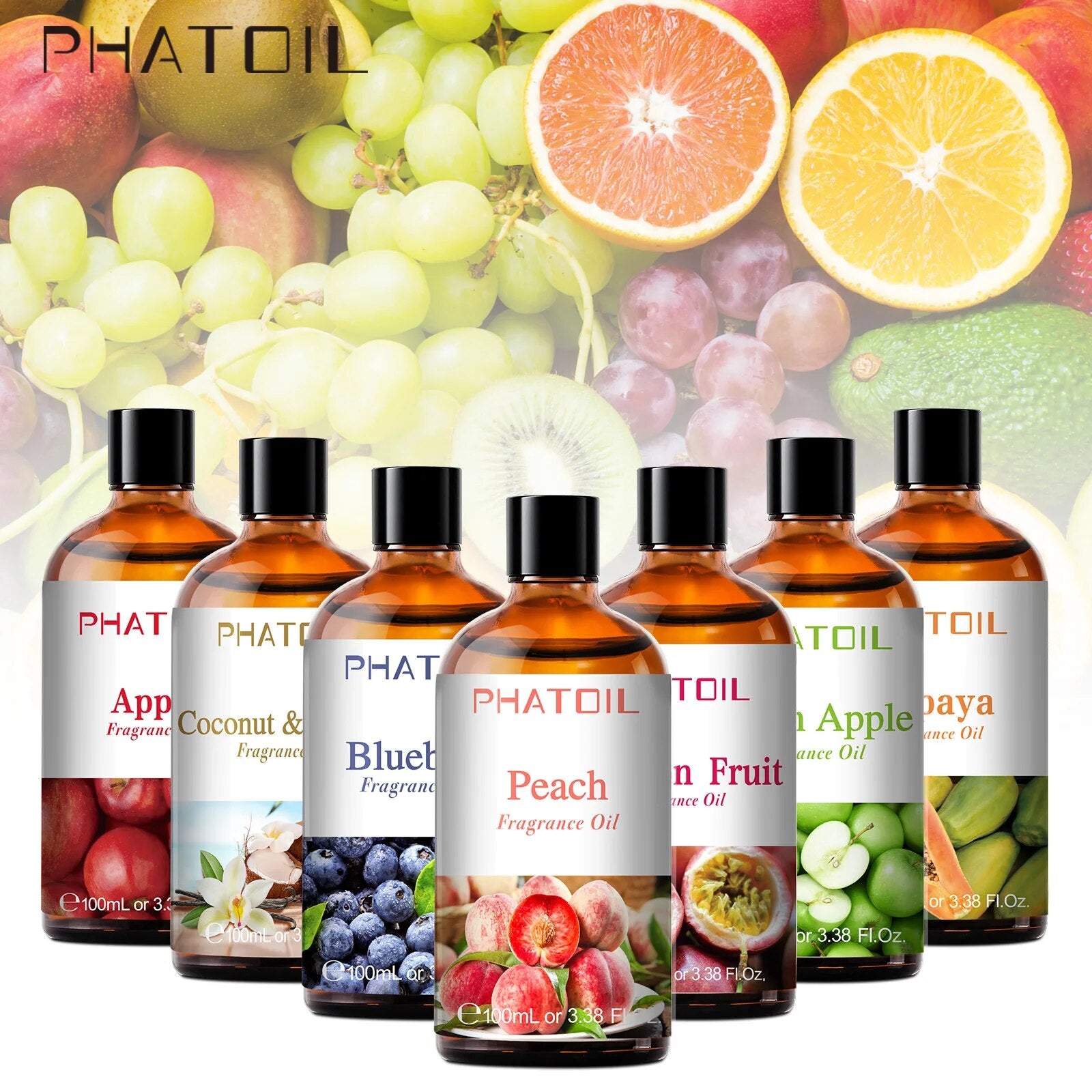 100ML Mango Fragrance Essential Oil Diffuser Apple Banana Grape Cherry Watermel image 4