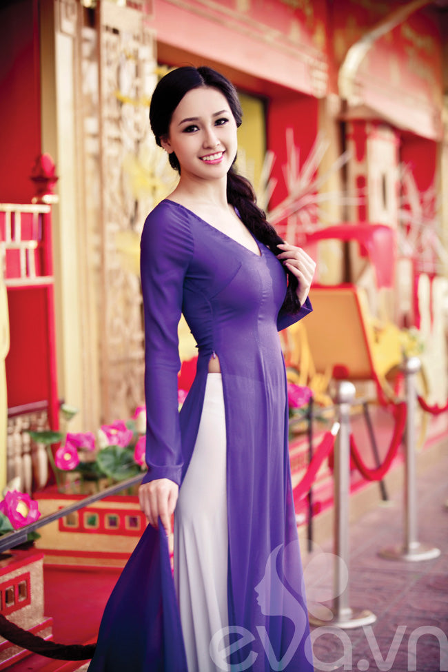 aodai vietnam clothing cheongsam aodai vietnam dress vietnamese traditionally d image 1