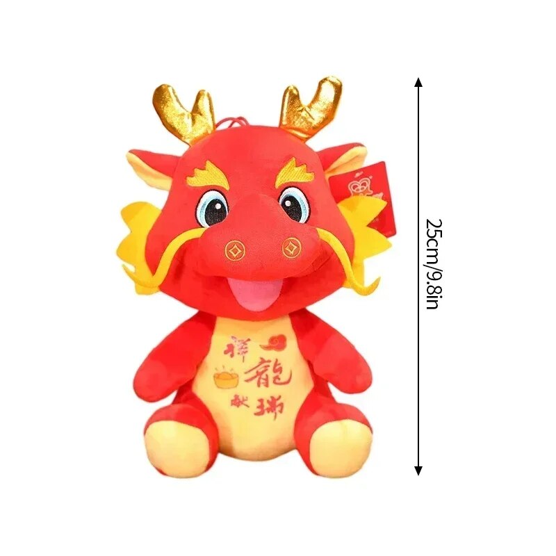 Chinese Lunar New Year Decoration 2024 Kawaii Dragon Plush Dolls Spring Festiva image 9
