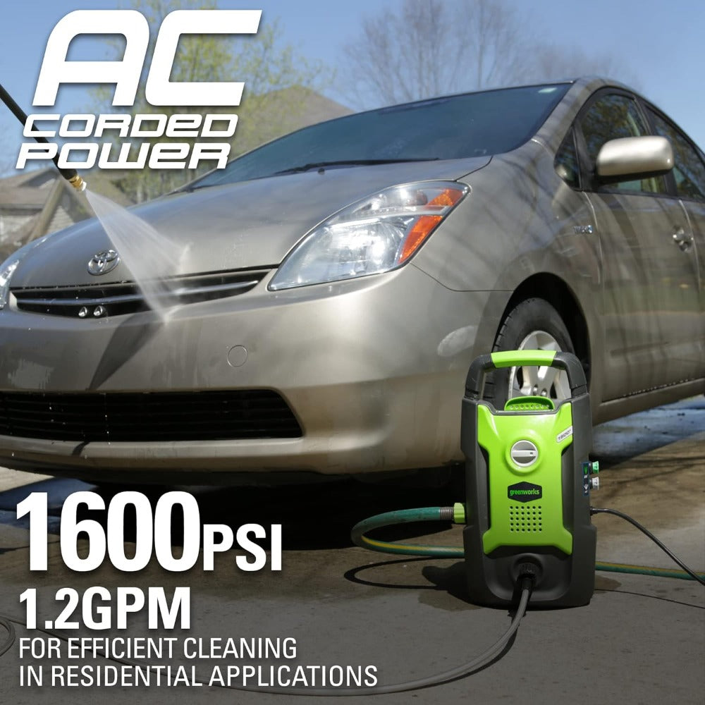 Greenworks 1600 PSI (1.2 GPM)Electric Pressure Washer(Ultra Compact / Lightweig image 2