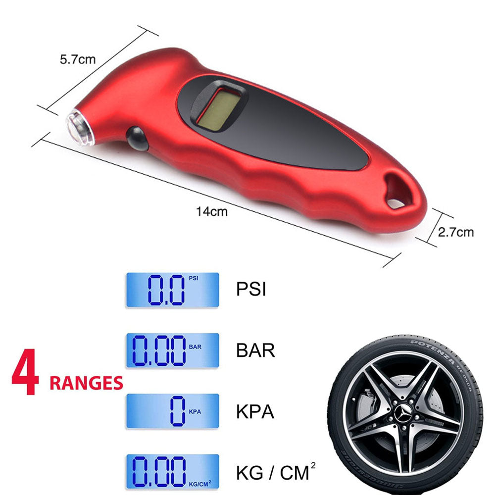 New Digital Tire Pressure Gauge Backlight LCD Tyre Air Monitoring Meter 150PSI image 4