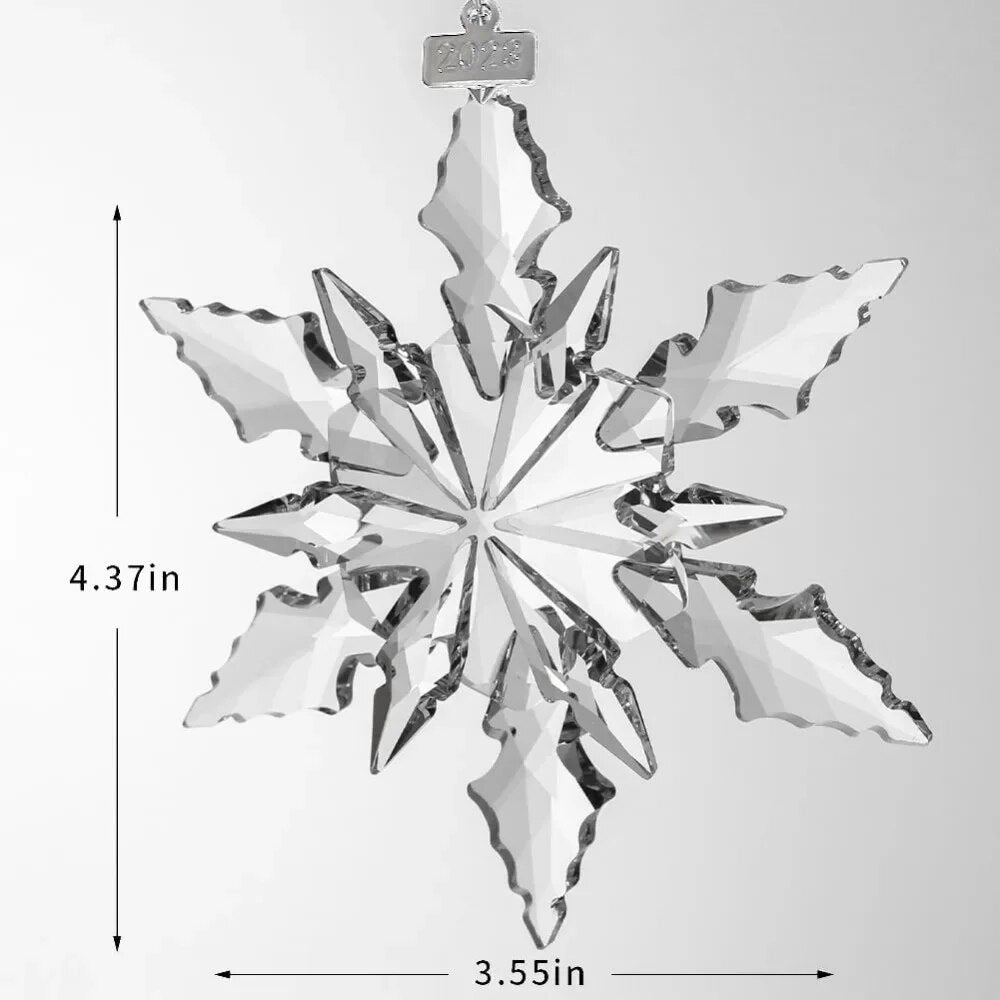 Crystal Snowflake Annual Edition Ornament Set, Crystal Colorful Angel Christmas image 3