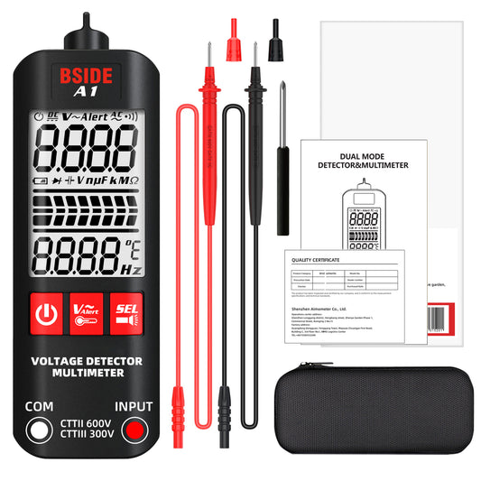BSIDE Voltage Tester Smart Digital Multimeter Non-Contact Electrician Pen Detec image 0