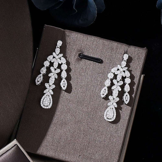 2022 Hot African White Bride Jewelry Set New Fashion Dubai Necklace Set Suitabl image 3