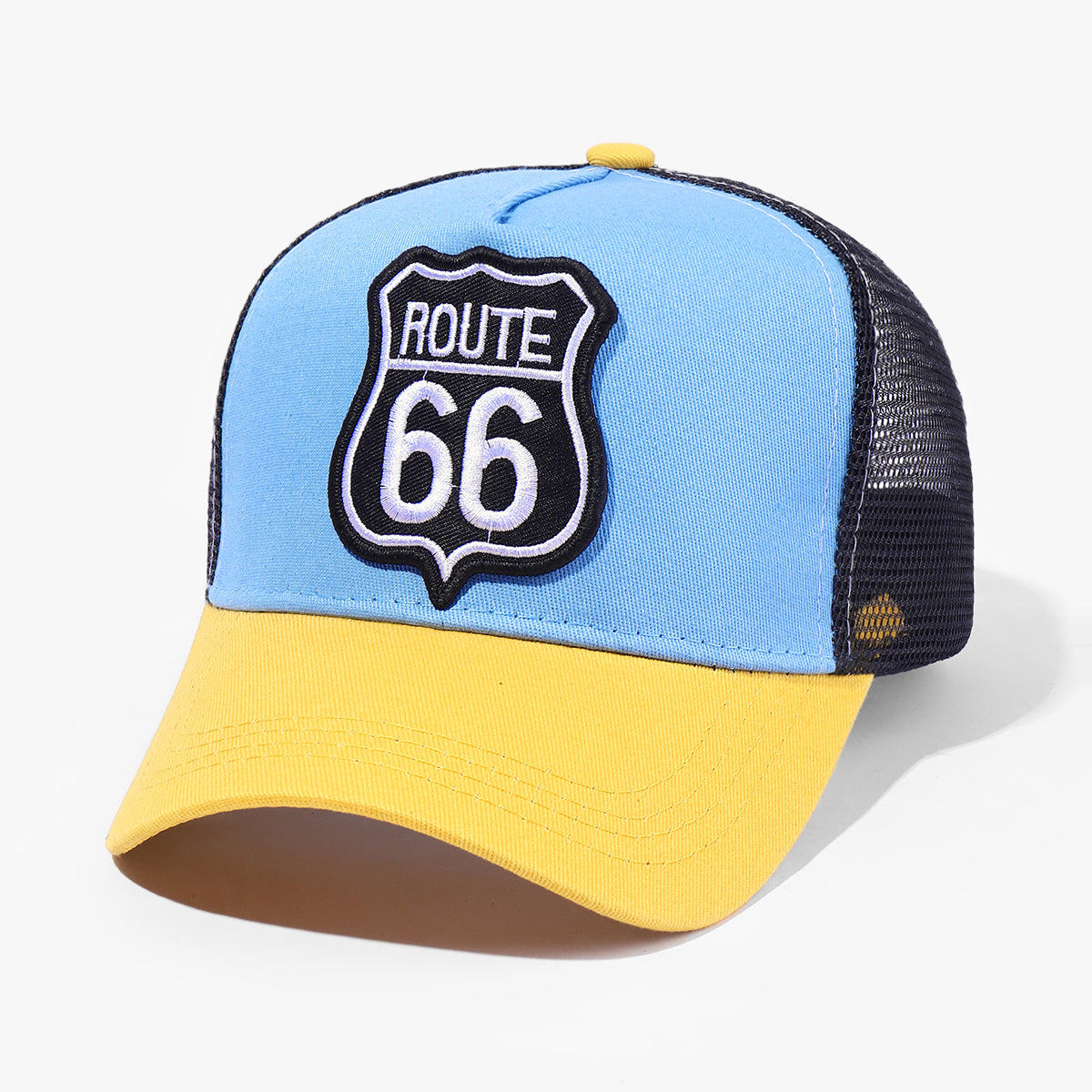 ROUTE 66 Baseball Cap Spring Autumn  Mesh Snapbac Hat For Women Men Trucker Hat image 3