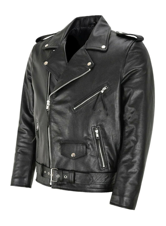2024 Mens Fashion Leather Jacket Slim Fit Stand Collar PU Jacket Male Anti-wind image 0